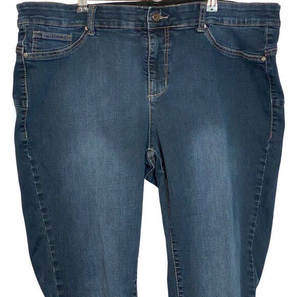 Earl Jeans Sexy Shaper Butt Lift Sculpt Plus Size Stretch Skinny Blue Jeans 20W - Picture 3 of 8